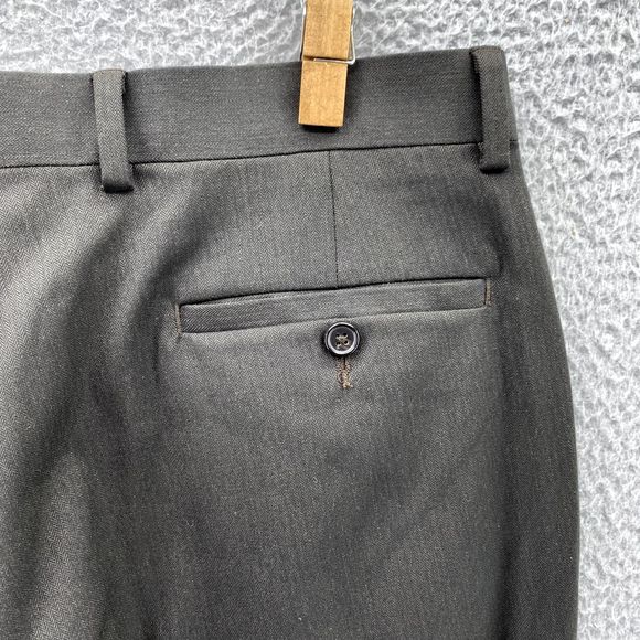Ralph Lauren Dress Pants Adult 34x30 Grey Classic Blue Label Trouser Preppy Mens - Picture 10 of 13